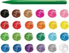 PLASTELLO ELLERİ KİRLETMEYEN YIKANABİLİR PASTEL BOYA KALEMİ 24'LÜ