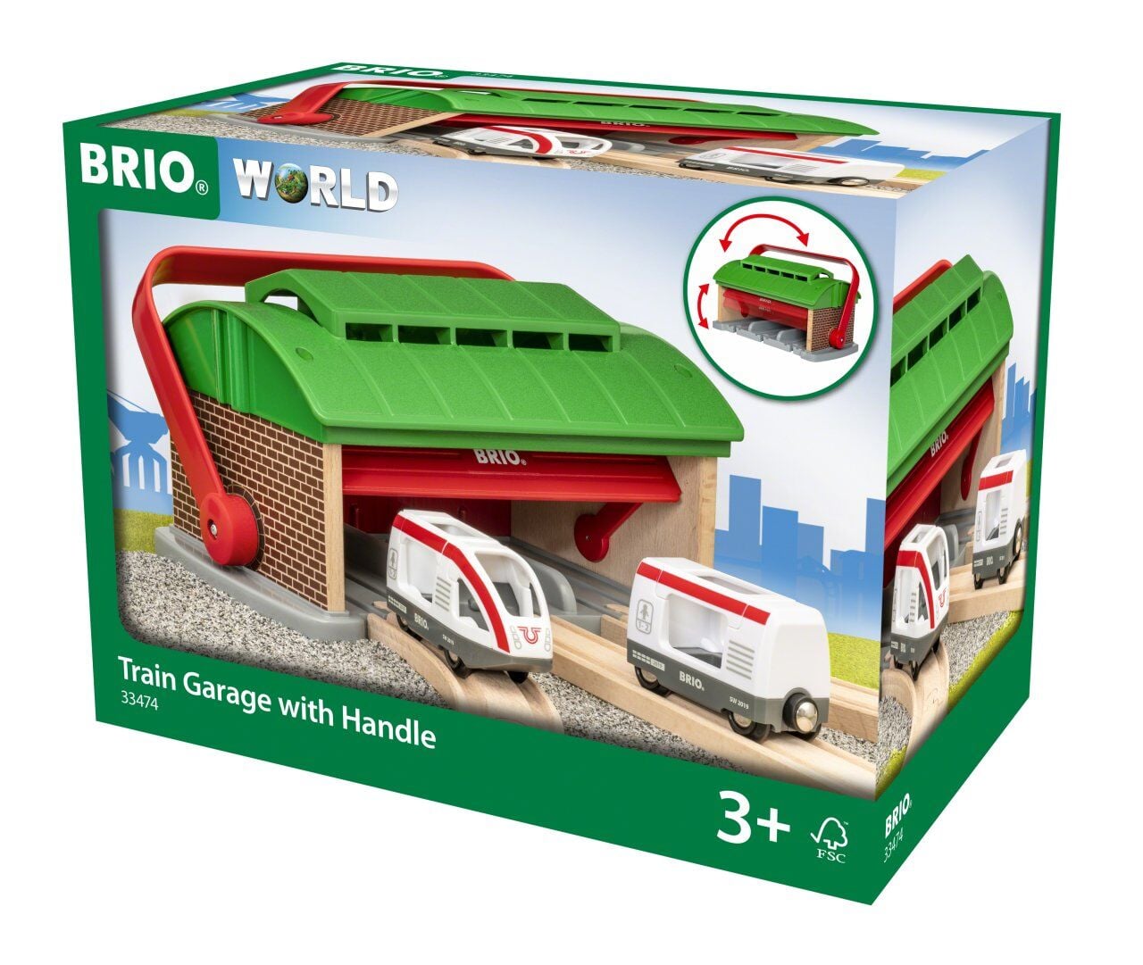BRIO Taşınır Tren Garajı (33474)