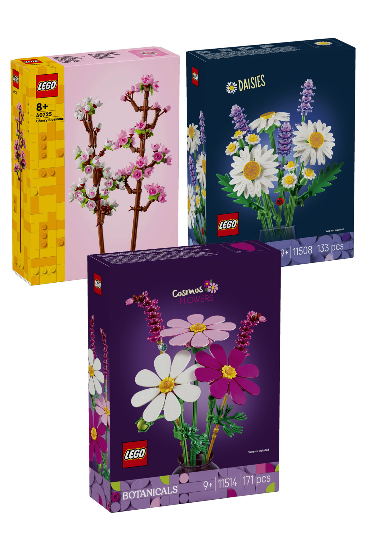 LEGO® Botanicals 3'lü Çiçek Seti - 11514 , 11508 , 40725