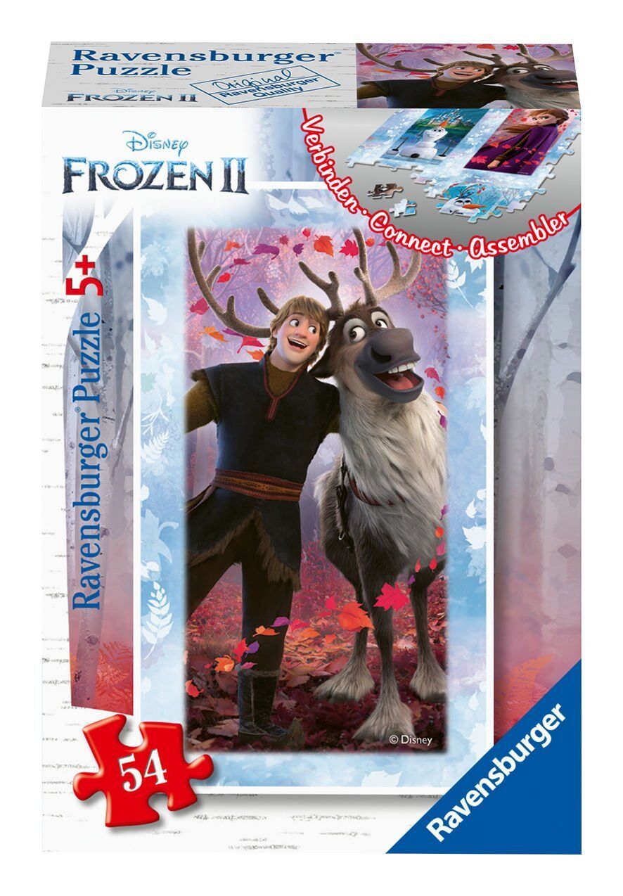 54 Parça Mini Puzzle Frozen (097913) Kristoff ve Sven