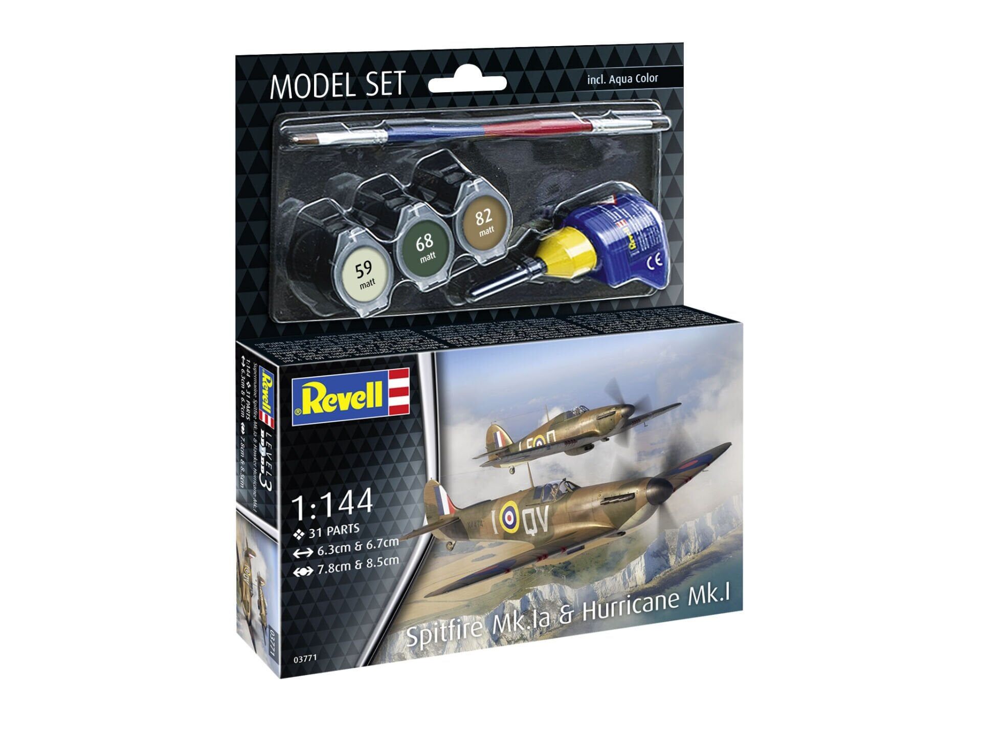 Revell Model Set Spitfire Mk.Ia Hurricane Mk.I (63771)