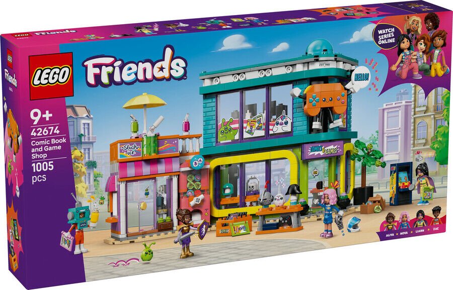 42674 LEGO® Friends Çizgi Roman ve Oyun Mağazası