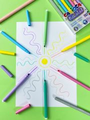 PASTEL SÜPER YIKANABİLİR KEÇELİ KALEM 8'Lİ