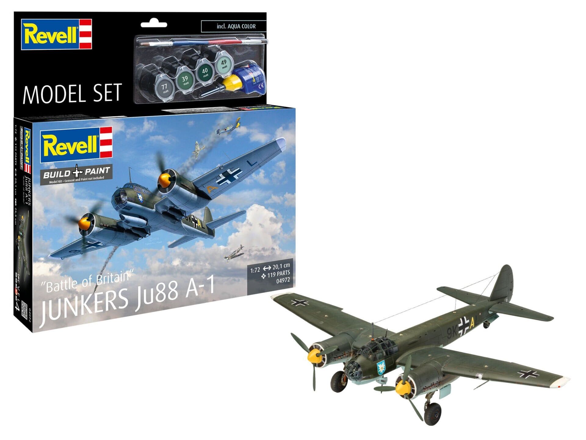 Revell Model Set Junkers Ju88 A-1 Battle of Britain (64972)