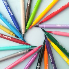 SUPER BRUSH Fırça Uçlu Keçeli Kalem 20'Lİ