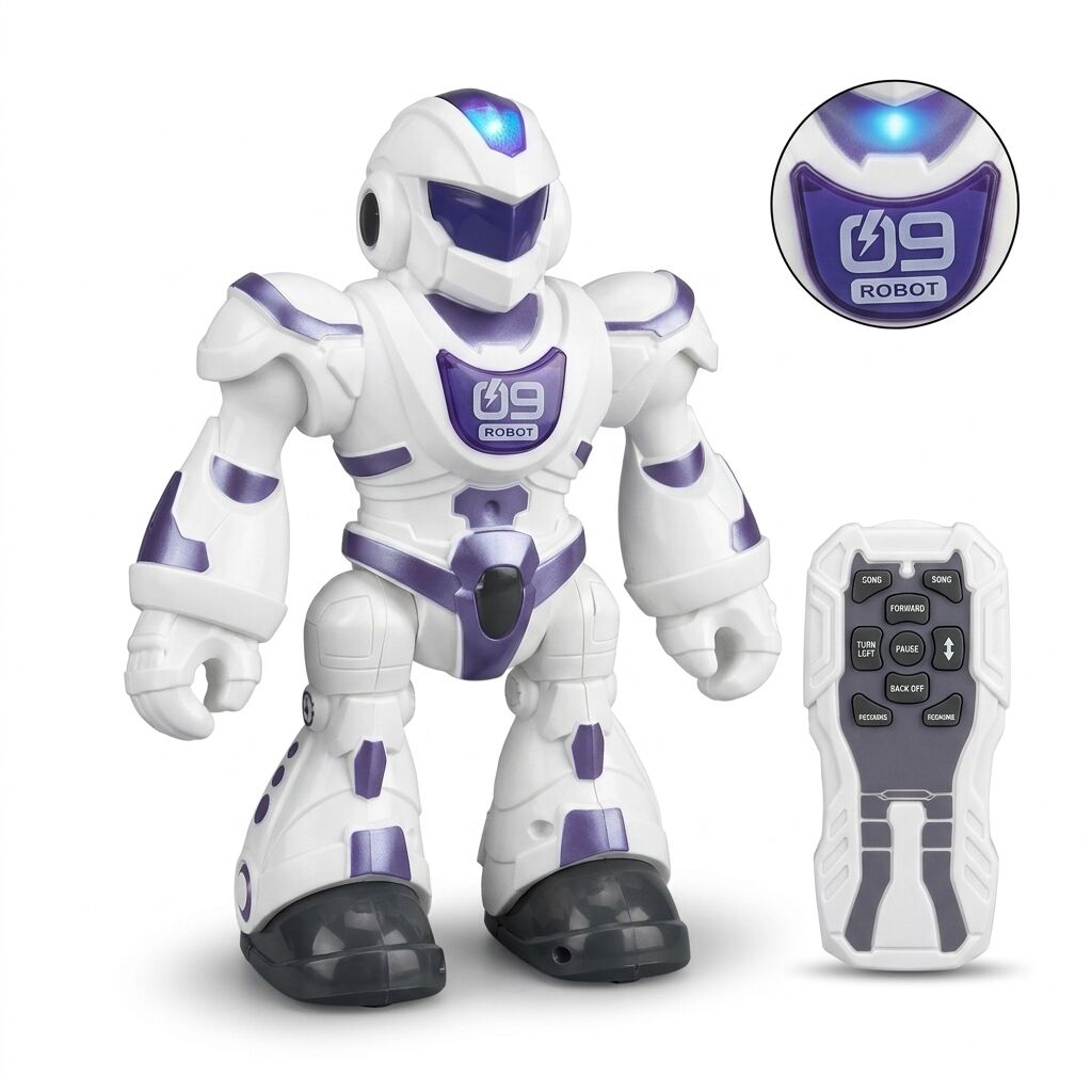 Samatlı Oyuncak Kumandalı Sesli Müzikli Robot 606-3