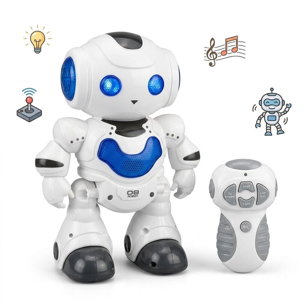 Samatlı Oyuncak Uzaktan Kumandalı Robot 606-2