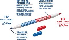 BİCOLOR SÜPER YIKANABİLİR ÇİFT UÇLU KEÇELİ BOYA KALEMİ 6'LI 12 RENK