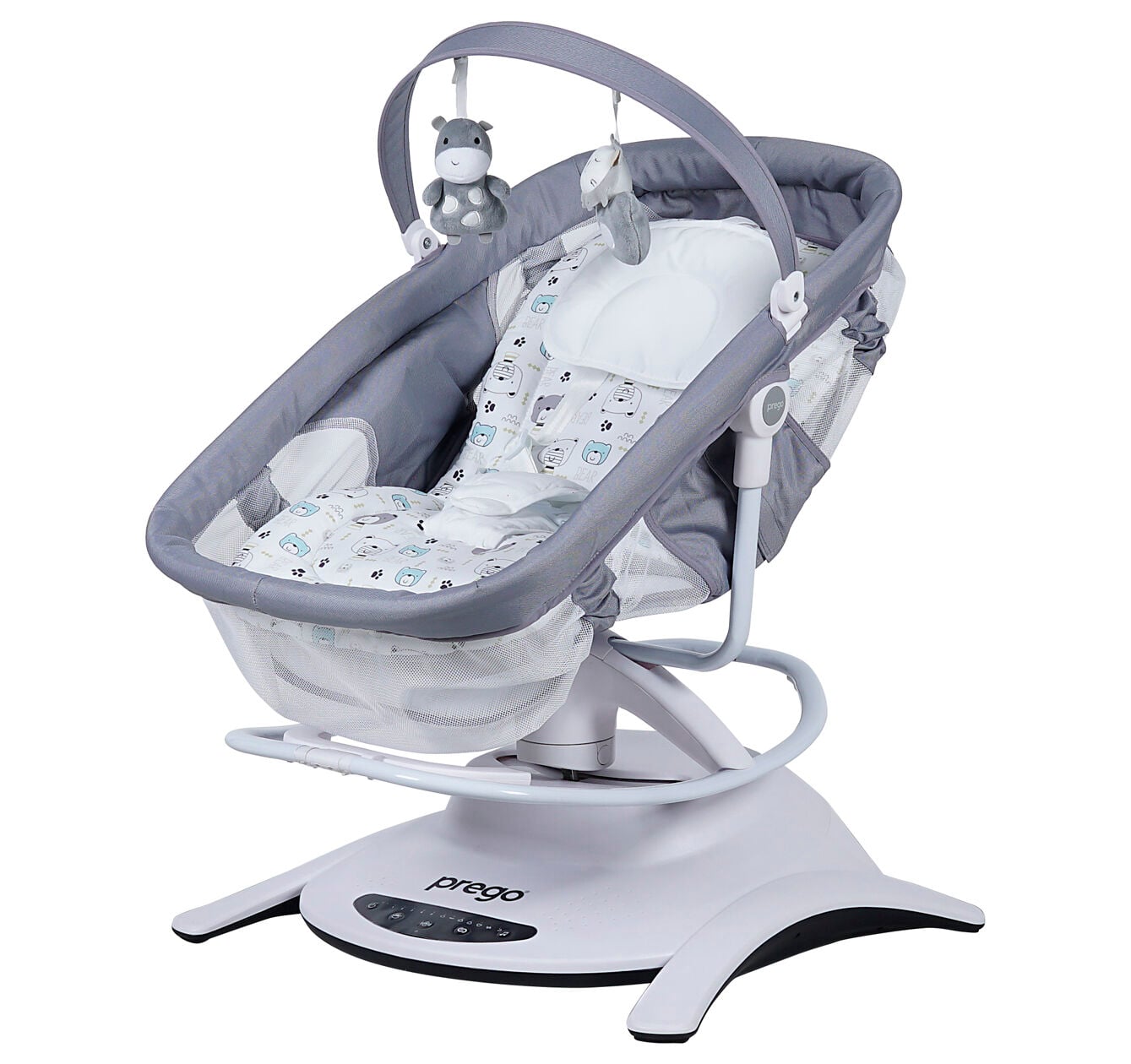 PREGO YUMMY PORTBEBELİ ELEKTRİKLİ BEŞİK GRİ- 4086