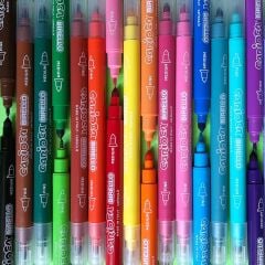 BIRELLO SÜPER YIKANABİLİR ÇİFT TARAFLI KEÇELİ BOYA KALEMİ 30'LU