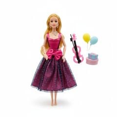 Samatlı Oyuncak Aksesuarlı Büyük Boy Bebek 2118-1-2-3