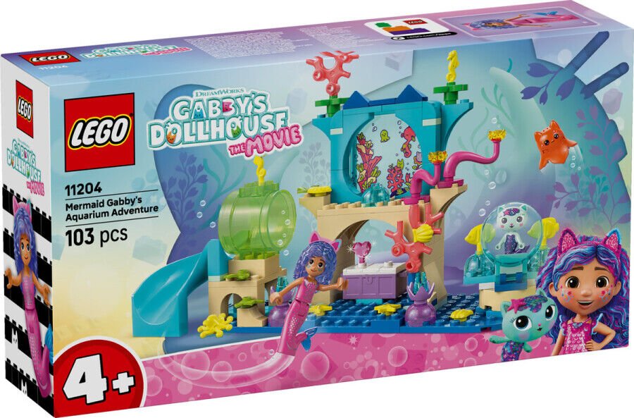 11204 LEGO® Gabby's Dollhouse Deniz Kızı Gabby'nin Akvaryum Macerası