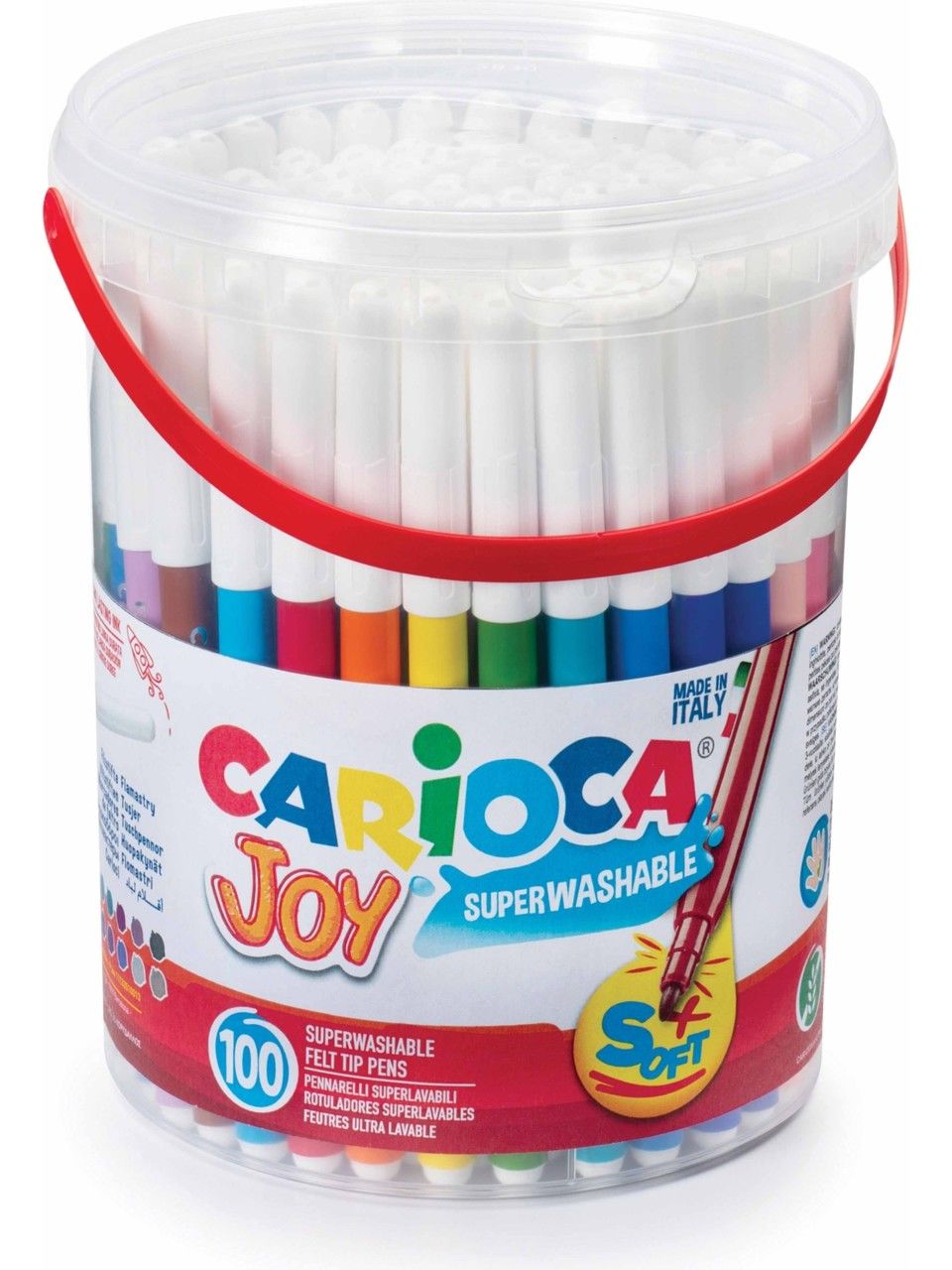 JOY SÜPER YIKANABİLİR KEÇELİ BOYA KALEMİ 100'LÜ KOVA