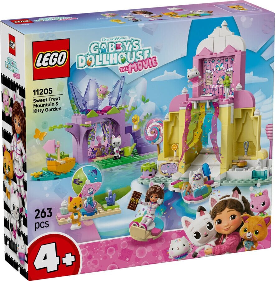 11205 LEGO® Gabby's Dollhouse Tatlı Şekerleme Dağı ve Kedi Bahçesi