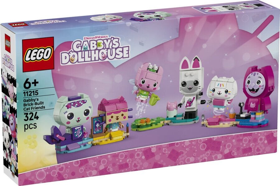 11215 LEGO® Gabby's Dollhouse Gabby'nin Parçalarla İnşa Edilen Kedi Arkadaşları
