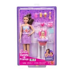 Barbie Skipper Bebek Bakıcılığı Seti - Mama Sandalyesi- JJB44