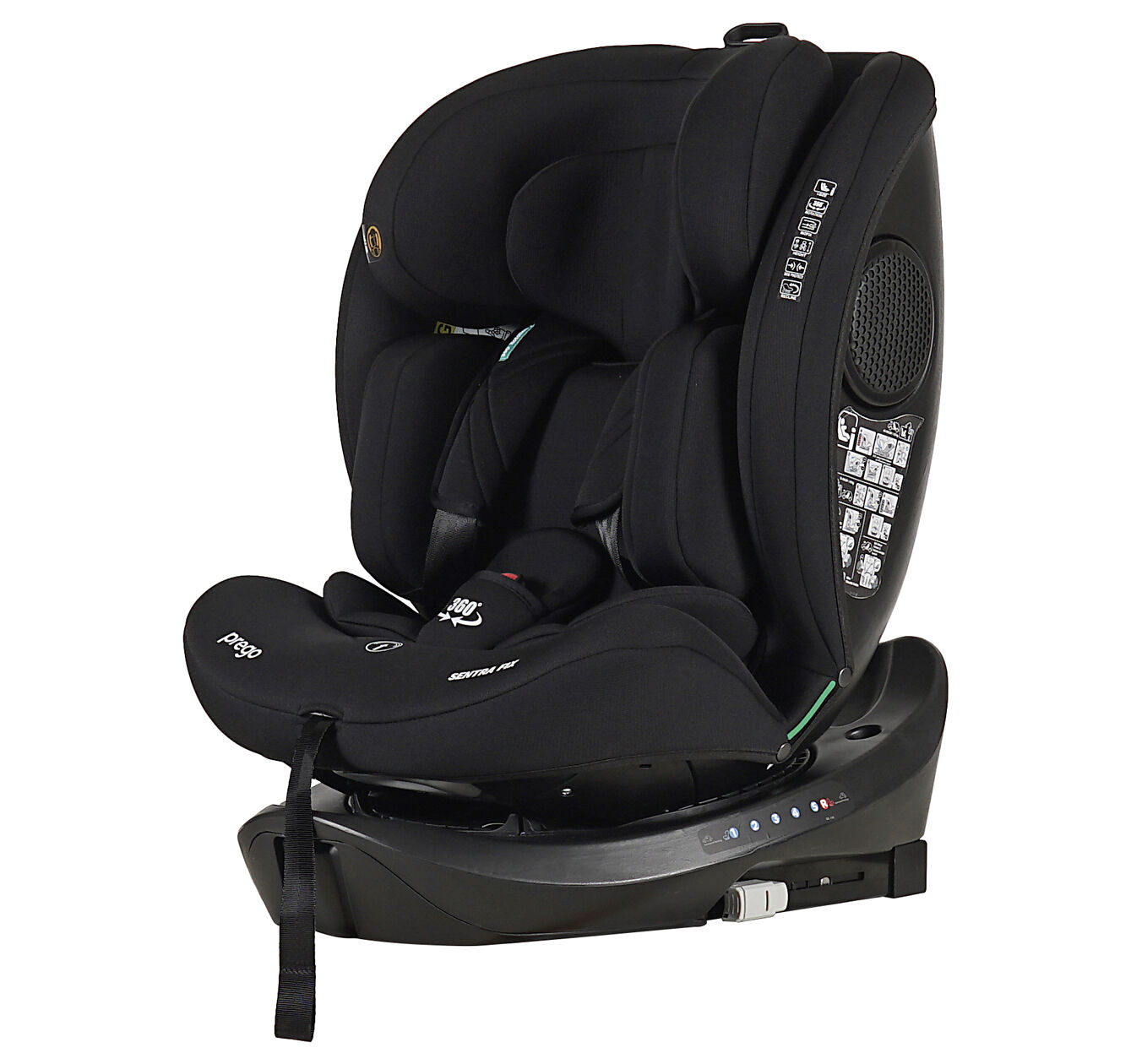 PREGO SENTRA FİX İ-SİZE OTO KOLTUĞU SİYAH- CC08