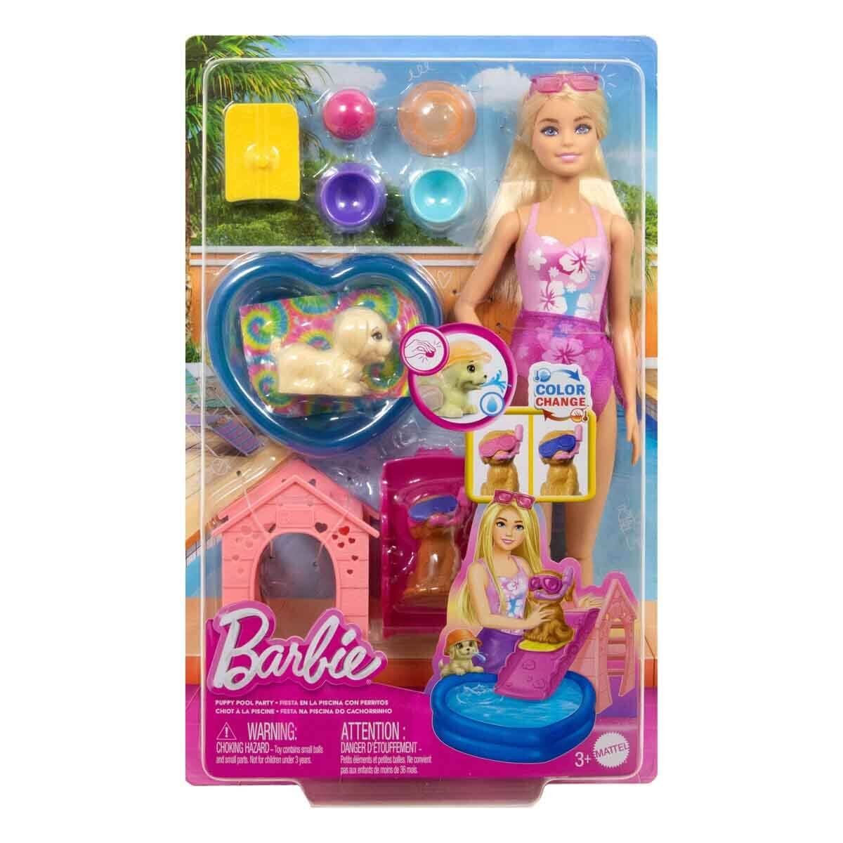 Barbie Köpekçikle Havuz Partisi- JBF35