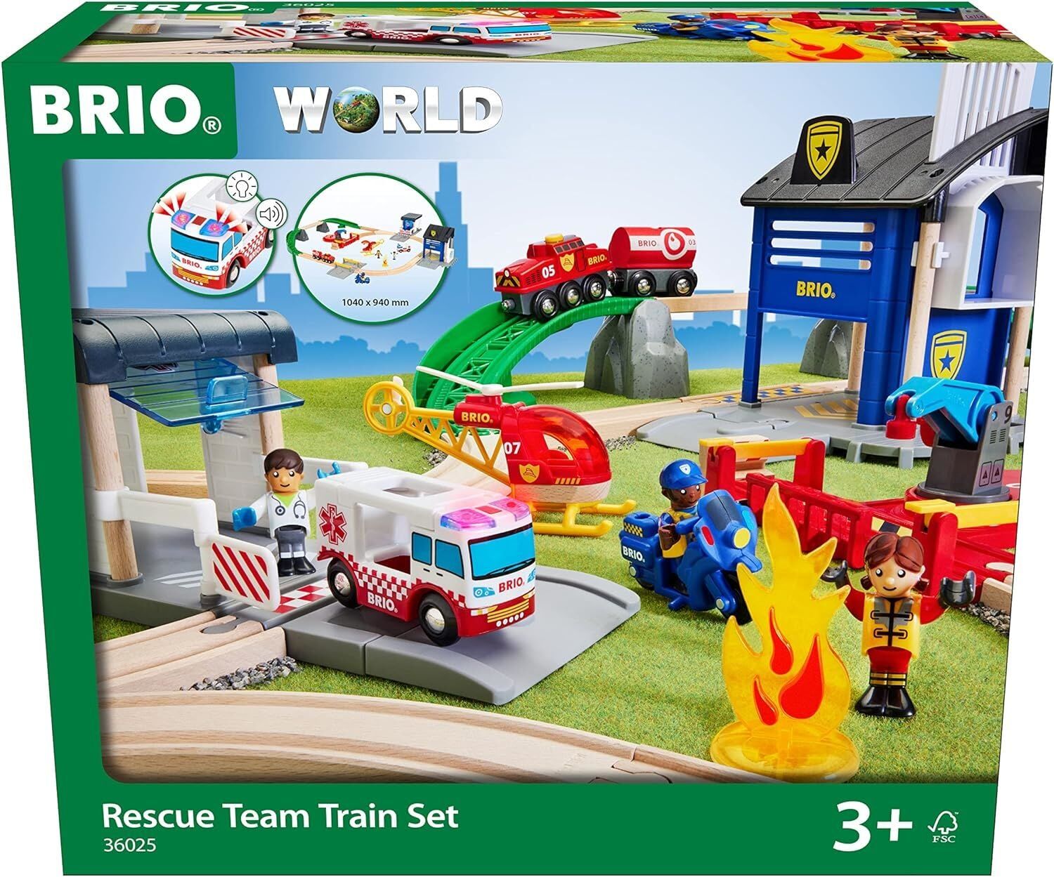 BRIO Kurtarma Ekibi Tren Seti (36025)