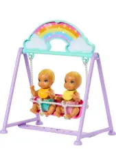 Barbie Skipper İkiz Bebekler Bakımı Oyun Seti- HXM99