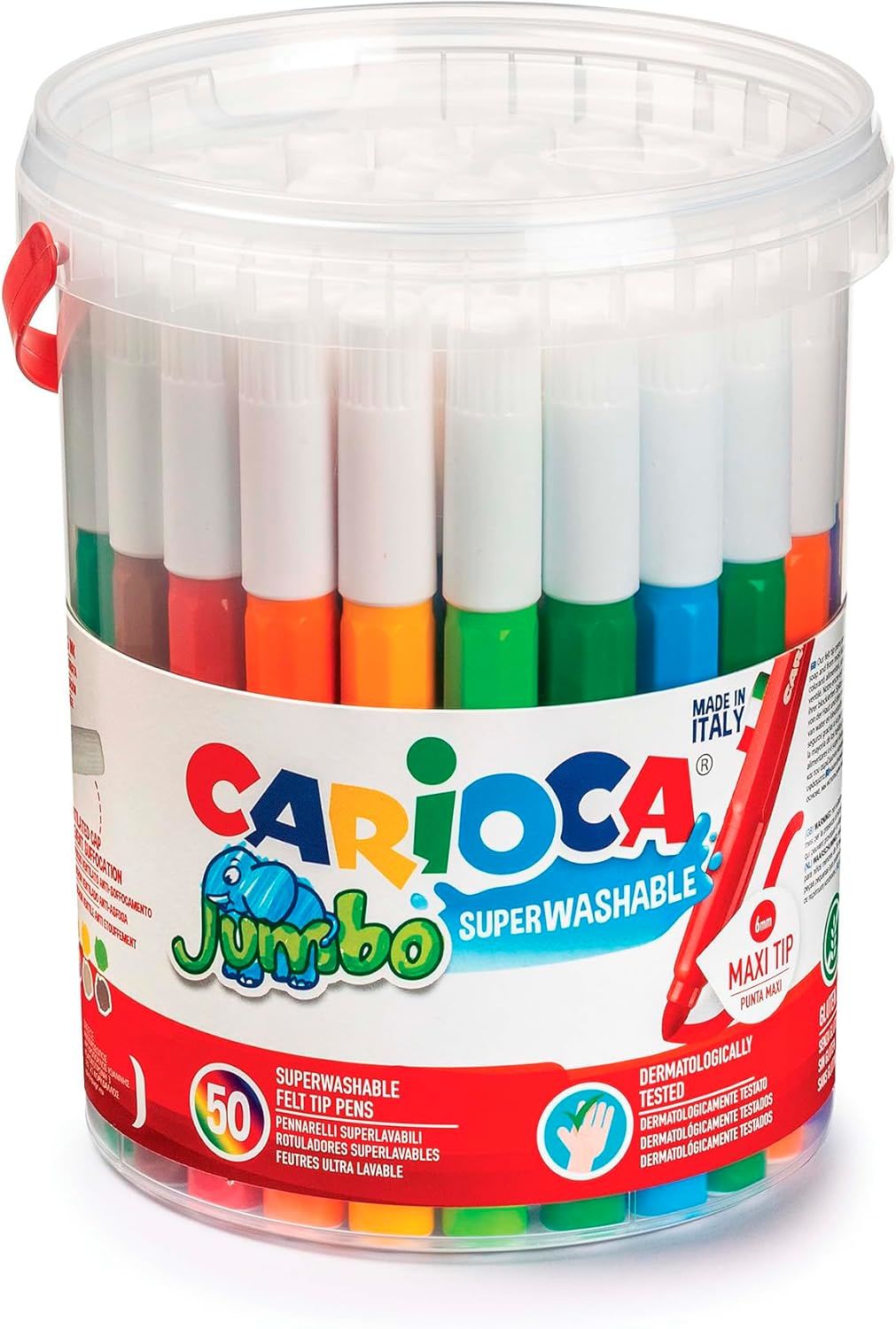 JUMBO SÜPER YIKANABİLİR KEÇELİ BOYA KALEMİ 50'Lİ
