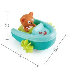 Hape Çek-Bırak Tekne ve Ayıcık - Banyo Oyuncağı