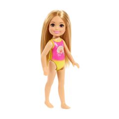 Barbie Chelsea Tatilde Bebekleri GLN73 - Kumral - İstiridye Atletli Gln70