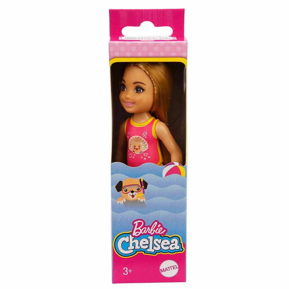Barbie Chelsea Tatilde Bebekleri GLN73 - Kumral - İstiridye Atletli Gln70