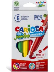 JUMBO SÜPER YIKANABİLİR KEÇELİ BOYA KALEMİ 6'LI