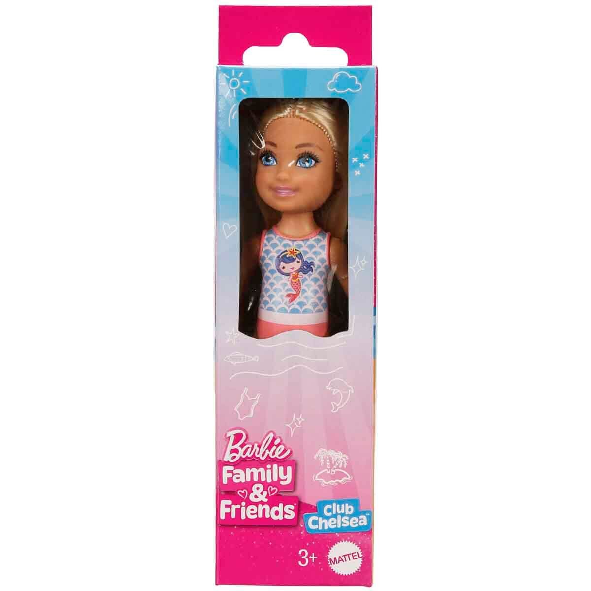 Barbie Chelsea Tatilde Bebekleri GLN73 - Sarışın - Denizkızı Atletli Jbg70