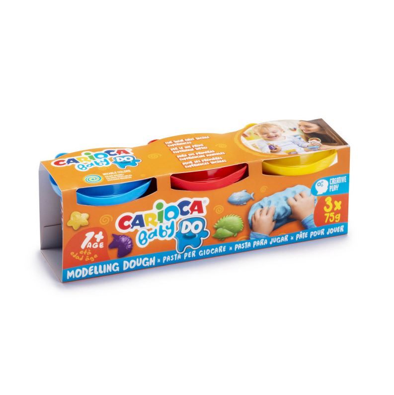 CARİOCA® Bebek Oyun Hamuru 3 Renk X 75 GR 1+ Yaş