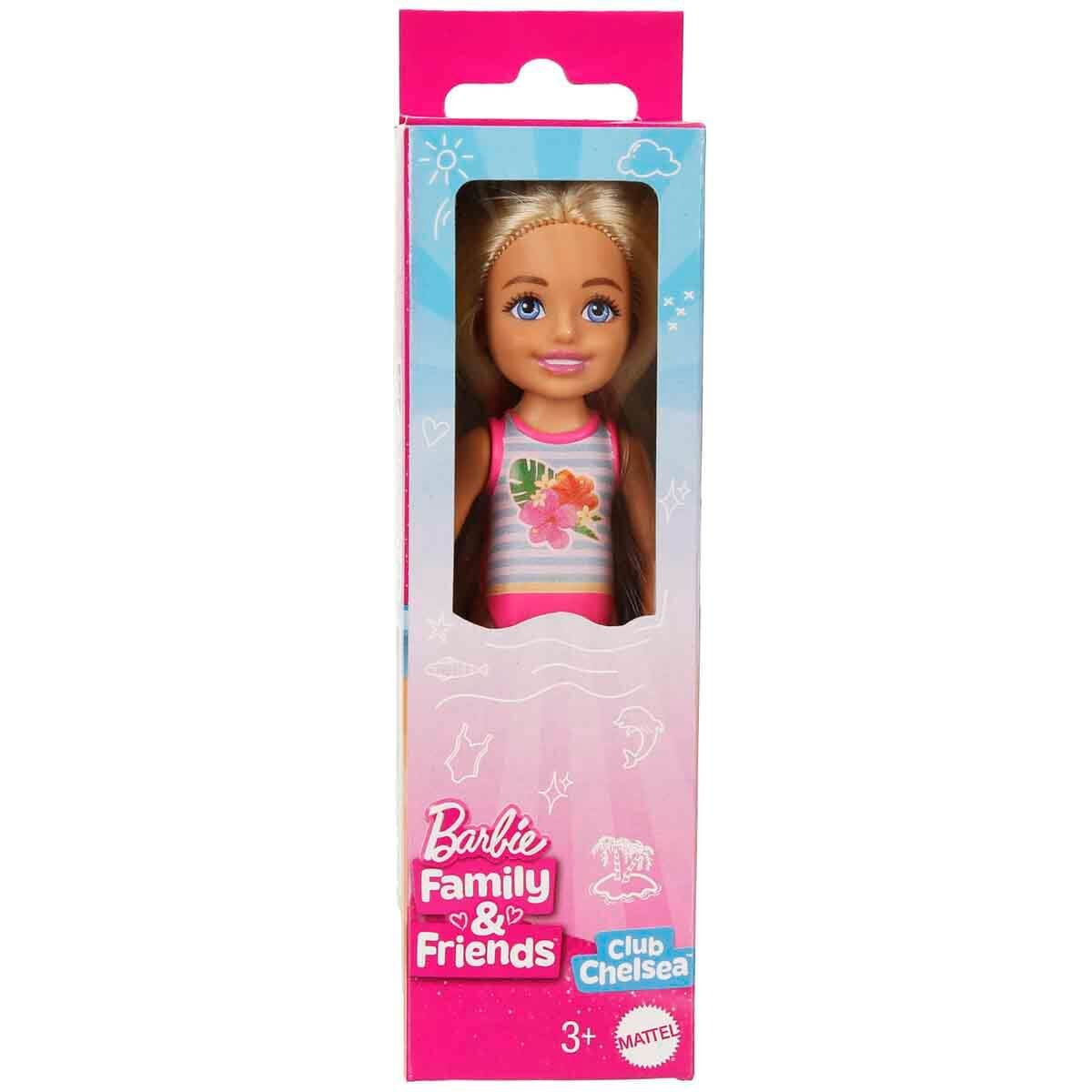 Barbie Chelsea Tatilde Bebekleri GLN73 - Sarışın - Çiçek Atletli Htk25
