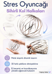 Samatlı Oyuncak Dinamik 3 Boyutlu Sihirli Halkalar - Stres Halkası Oyuncak