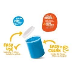 CARİOCA® Bebek Parmak Boyası 6 Renk 6X80 ML Süper Yıkanabilir 2+ Yaş