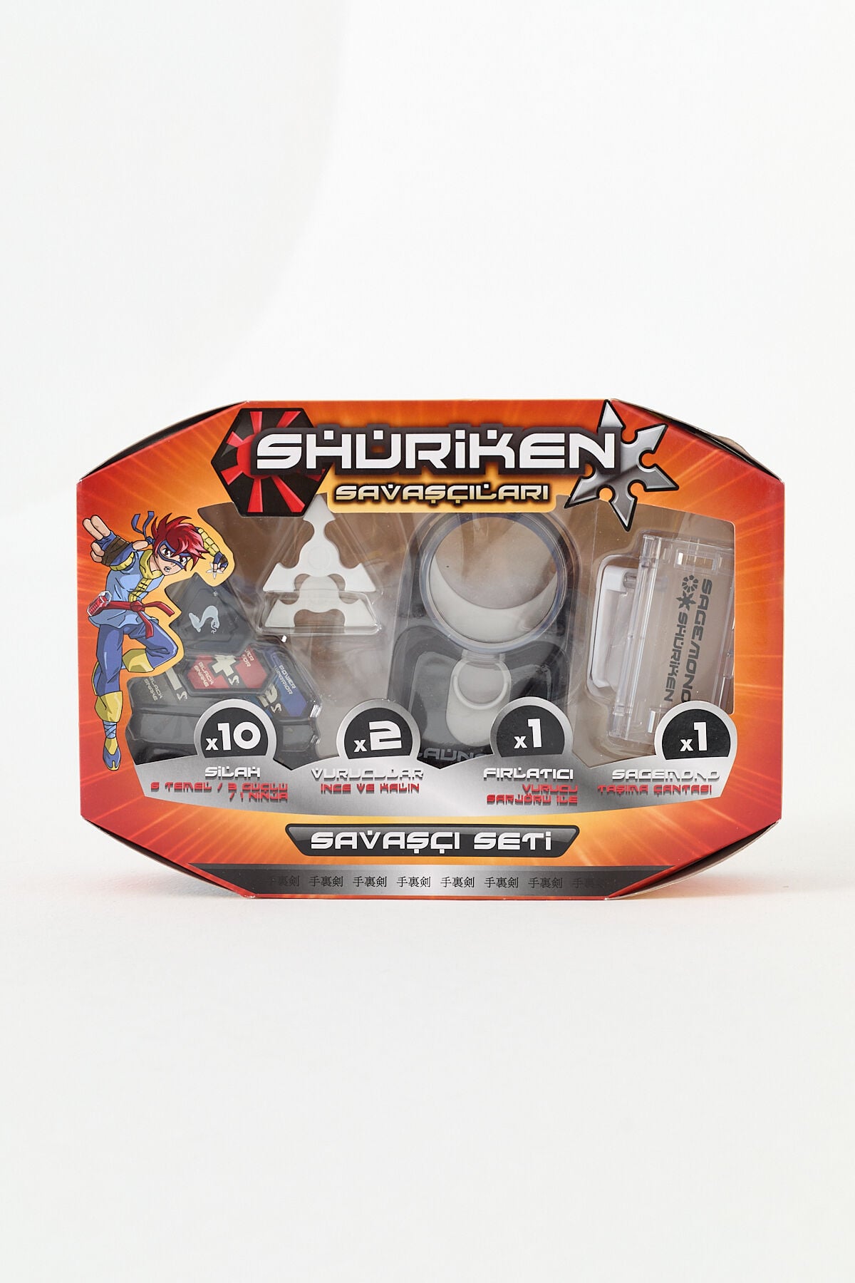 Shuriken Savaşçıları Savaşçı Seti - Fırlatıcılı Atış Oyunu