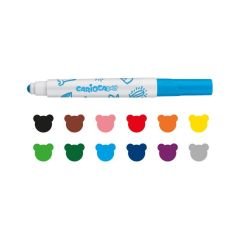 CARİOCA® Jumbo Bebek Süper Yıkanabilir Keçeli Boya Kalemi 12'li 2+ Yaş