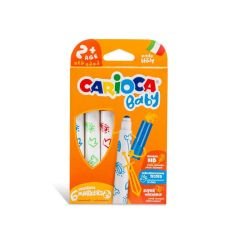 CARİOCA® Jumbo Bebek Süper Yıkanabilir Keçeli Boya Kalemi 6'lı 2+ Yaş