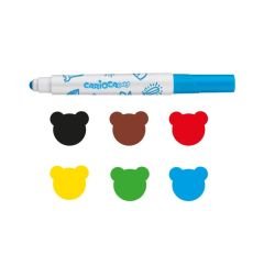 CARİOCA® Jumbo Bebek Süper Yıkanabilir Keçeli Boya Kalemi 6'lı 2+ Yaş