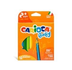 CARİOCA® Jumbo Bebek Üçgen Kuru Boya Kalemi 10'lu 2+ Yaş