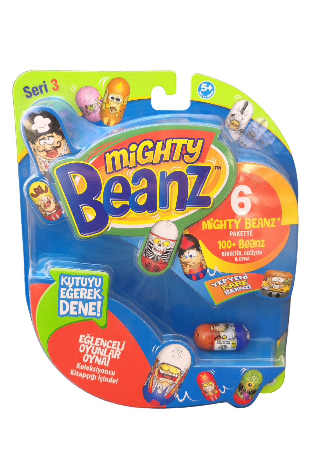 Mighty Beanz™ Seri 3 - Çılgın Fasulyeler 6'lı Paket - Biriktir, Değiştir & Oyna