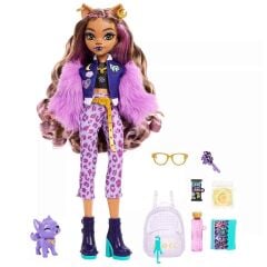 Monster High Ana Karakter Bebekler HPD53 - Sırt Çantalı Clawdeen Wolf- HRP65