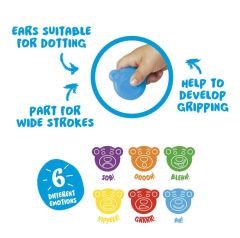 CARİOCA® Teddy Bebek Crayons 6'lı 1+ Yaş