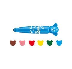 CARİOCA® Teddy Jumbo Bebek Süper Yıkanabilir Keçeli Boya Kalemi 6'lı 1+ Yaş