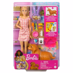Barbie ve Yeni Doğan Köpekler Oyun Seti- HCK75