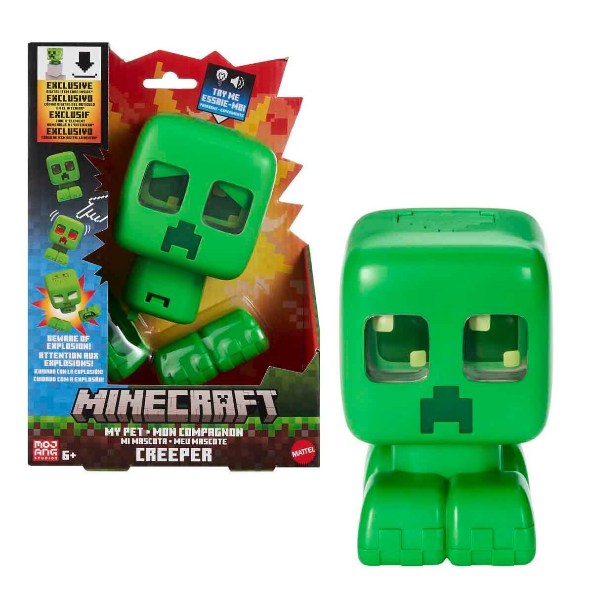 Minecraft Sesli ve Işıklı Evcil Creeper Figürü-   JGX49