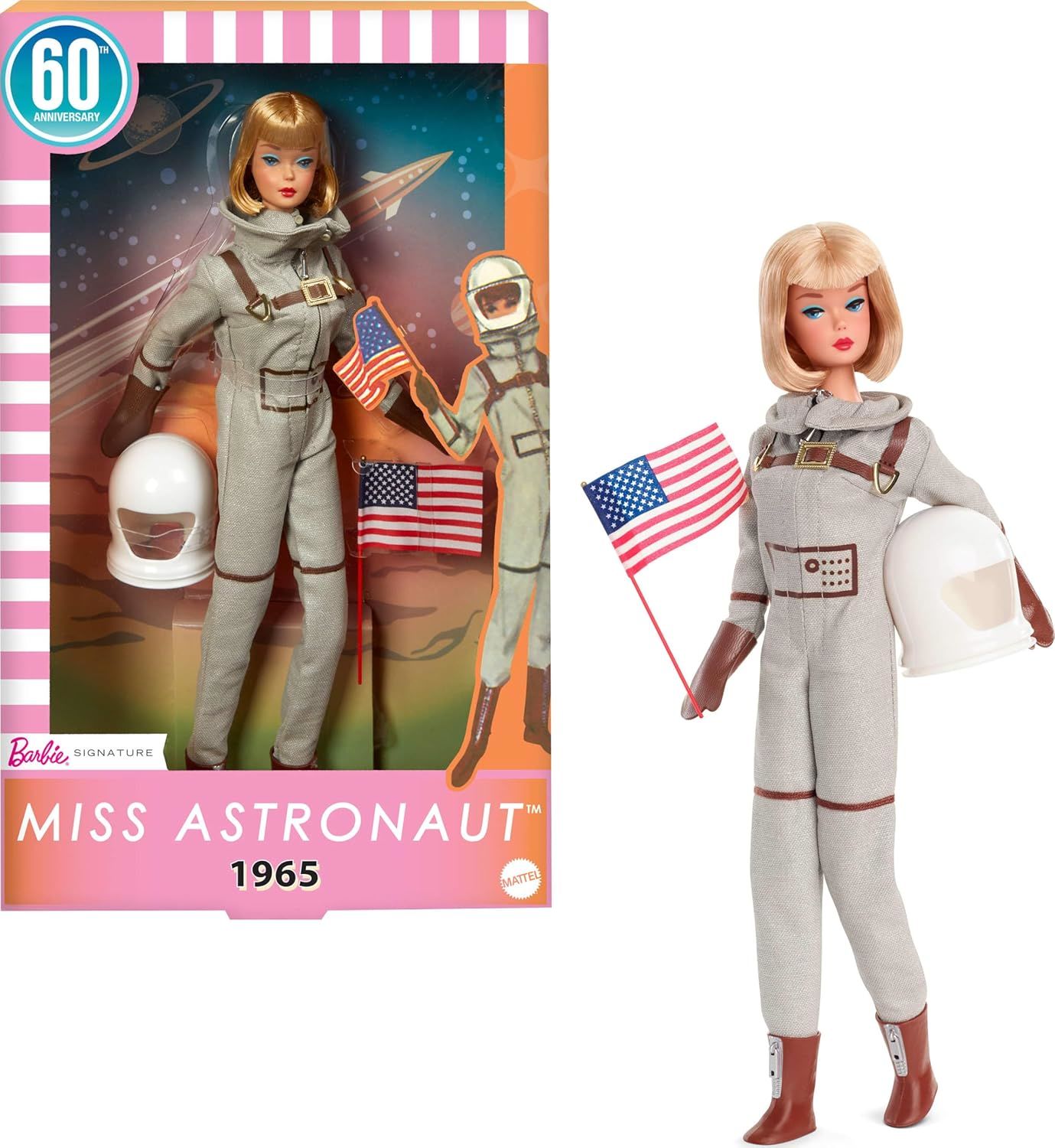 Barbie Astronot 60.Yıl Dönümü Nostaljik Bebek JBJ48