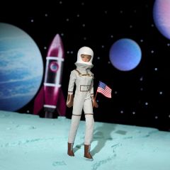 Barbie Astronot 60.Yıl Dönümü Nostaljik Bebek JBJ48