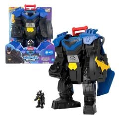 Sesli ve Işıklı Fisher-Price Imaginext DC Metal Force Super Friends Batman Uçuş Aracı-  JDL03