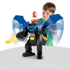 Sesli ve Işıklı Fisher-Price Imaginext DC Metal Force Super Friends Batman Uçuş Aracı-  JDL03