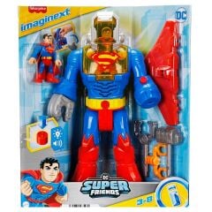 Sesli ve Işıklı Imaginext DC Super Friends Superman Insider ve Exo Kostümü-  JCT47